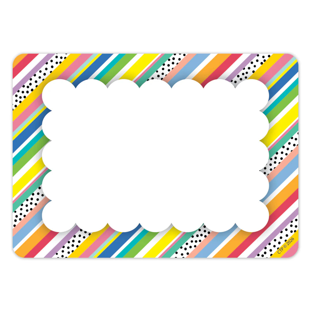 Stripes and Dots Labels