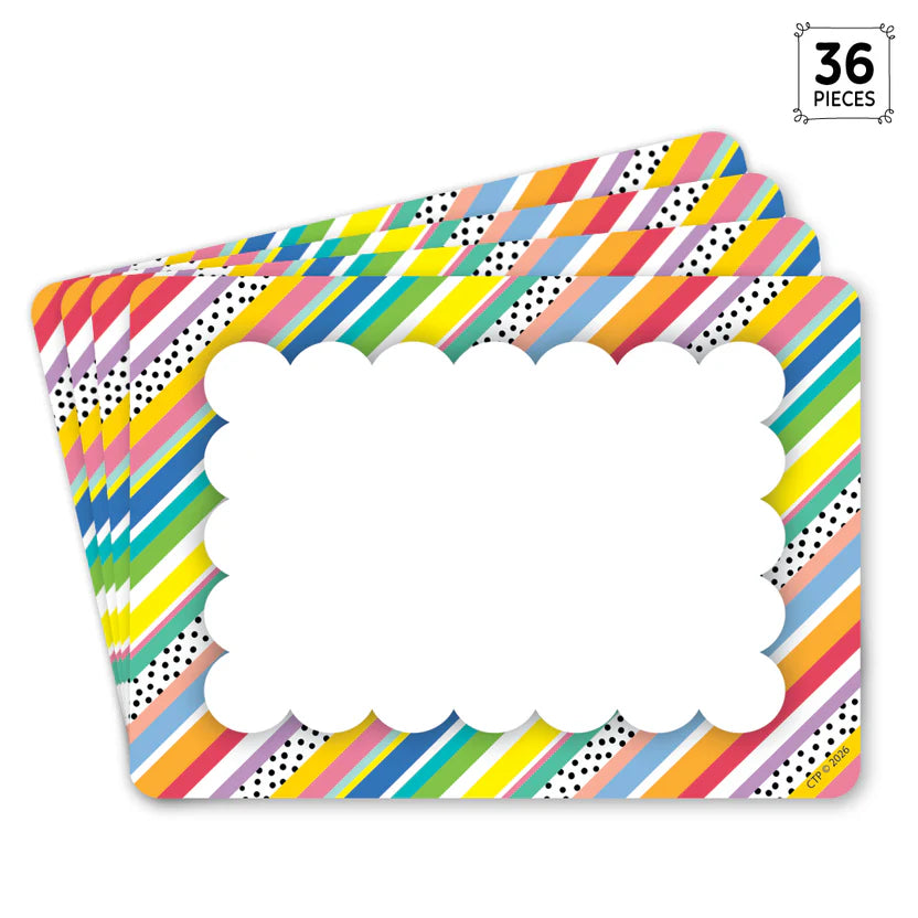 Stripes and Dots Labels
