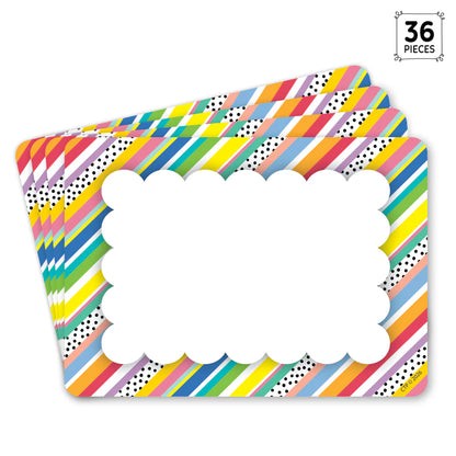 Stripes and Dots Labels