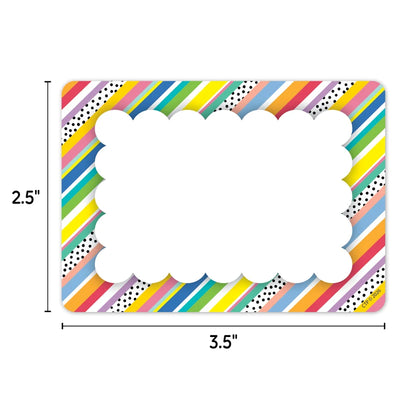 Stripes and Dots Labels