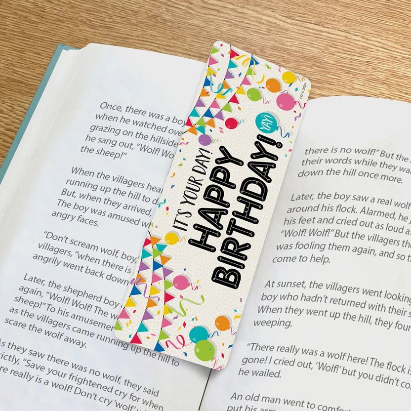 Happy Birthday Bookmarks - 30 Pieces