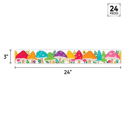 Woodland Friends Jumbo Mushrooms EZ Border Trimmers - 24"