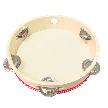 Wood Tambourine 8"