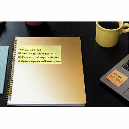 Post-it® yellow notes pad - 3" x 5" - Pack of 12