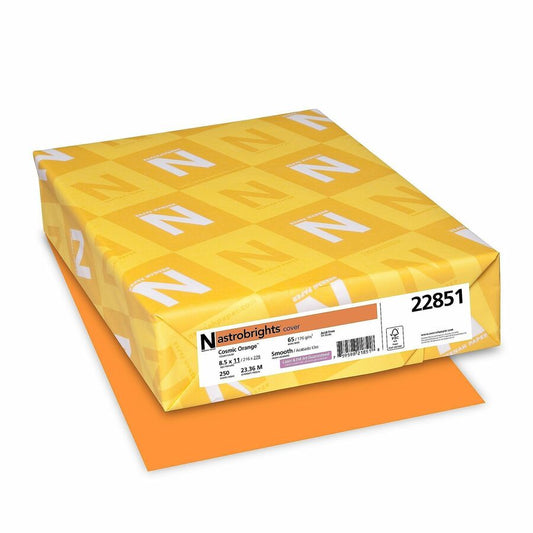 Cosmic Orange Cardstock - 8.5" x 11" - 250 Sheets