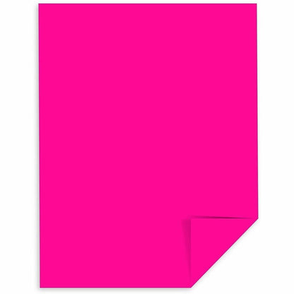 Fireball Fuchsia Cardstock - 8.5" x 11" - 250 Sheets