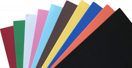 12" x 18" Foam Sheets- Assorted Colours (10 Pack)