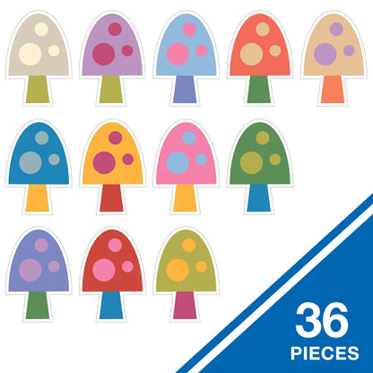 Mushroom Cut-Outs - 36 Pieces
