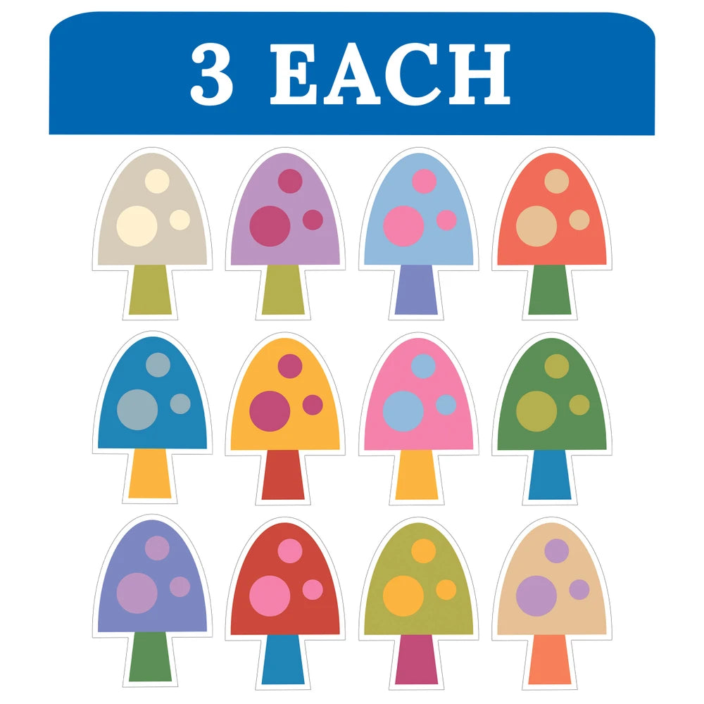 Mushroom Cut-Outs - 36 Pieces
