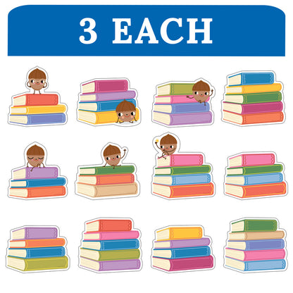 BOOKSTACKS CUTOUTS