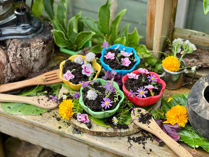 Flower Bowls - Set Of 4