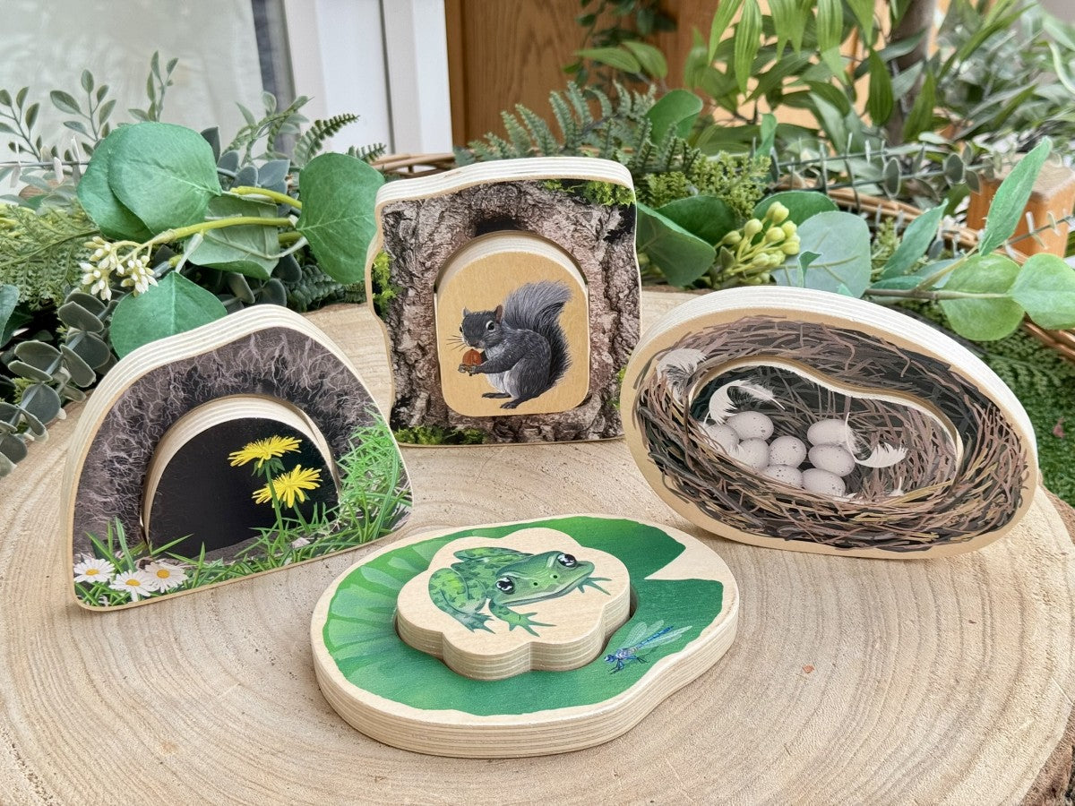 Who’s Hiding? Woodland Animals - 8 Pieces