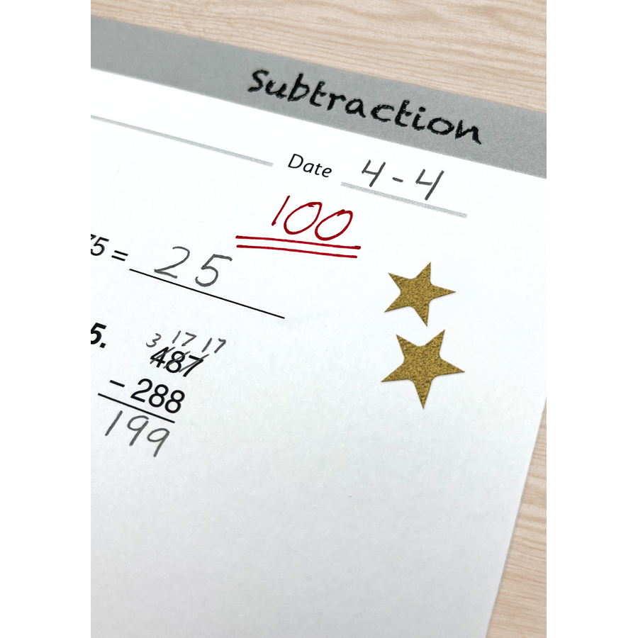 Gold Stars Foil Stickers