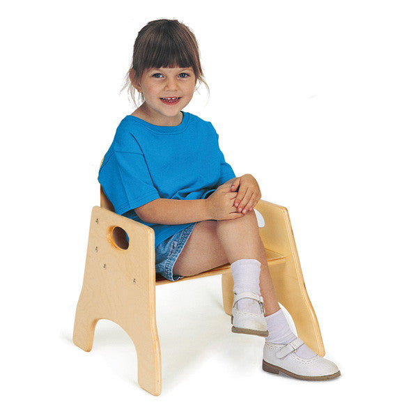 13" Chairries Wooden Stackable Chair without Seat Belt
