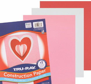 150 Sheets - Valentine's Day Colours Construction  Paper  - 9"x12"