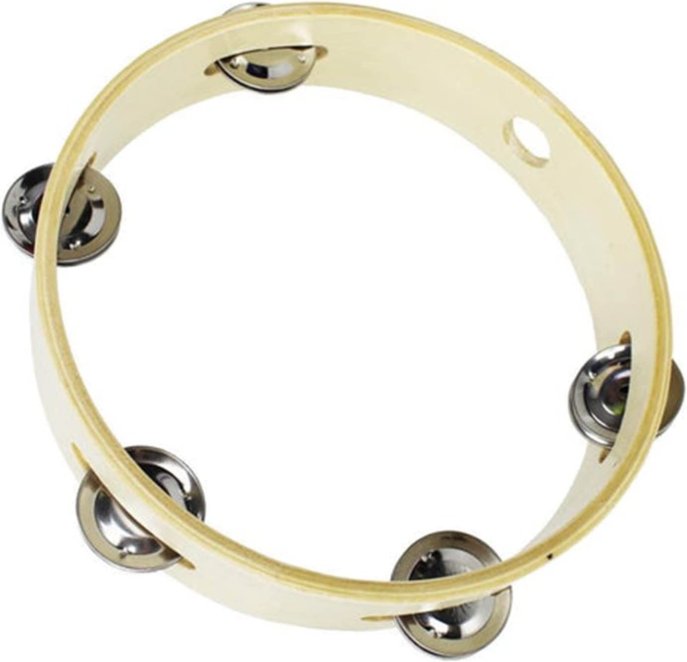 Headless Wooden Tambourine 8"