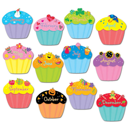 Cupcakes 6" Designer Cut-Outs - 36 Pieces