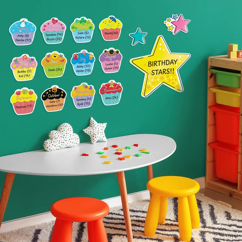 Cupcakes 6" Designer Cut-Outs - 36 Pieces