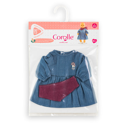 Jeans Dress and Scarf for 12" Doll