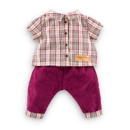 Plaid Shirt & Pants for 12" Doll