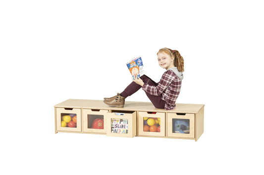 Sit and Store Bench 5 Drawers