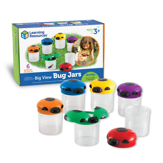 Primary Science® Big View Bug Jars, Set of 6