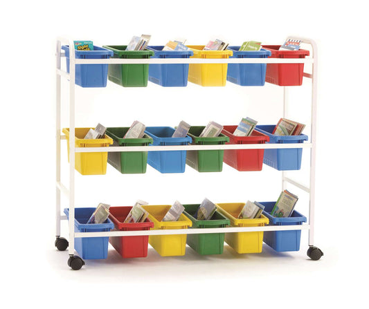 Levelled Reading Book Browser Cart - 18 Bins
