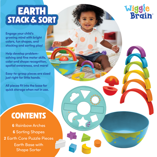 Wiggle Brain Earth Stack and Sort