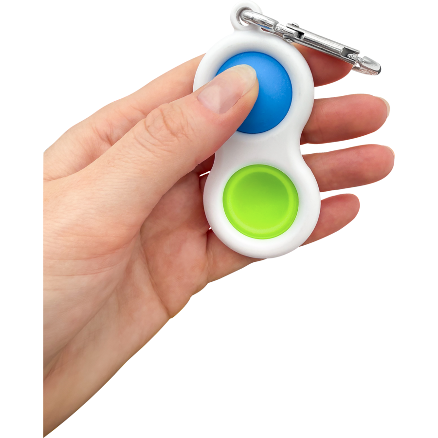 Fidget Popper Keychain - Blue/Green