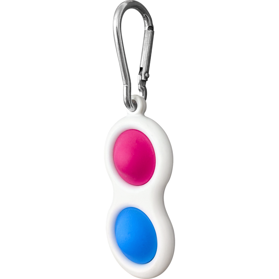Fidget Popper Keychain - Blue/Pink