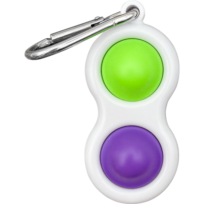 Fidget Popper Keychain - Purple/Green