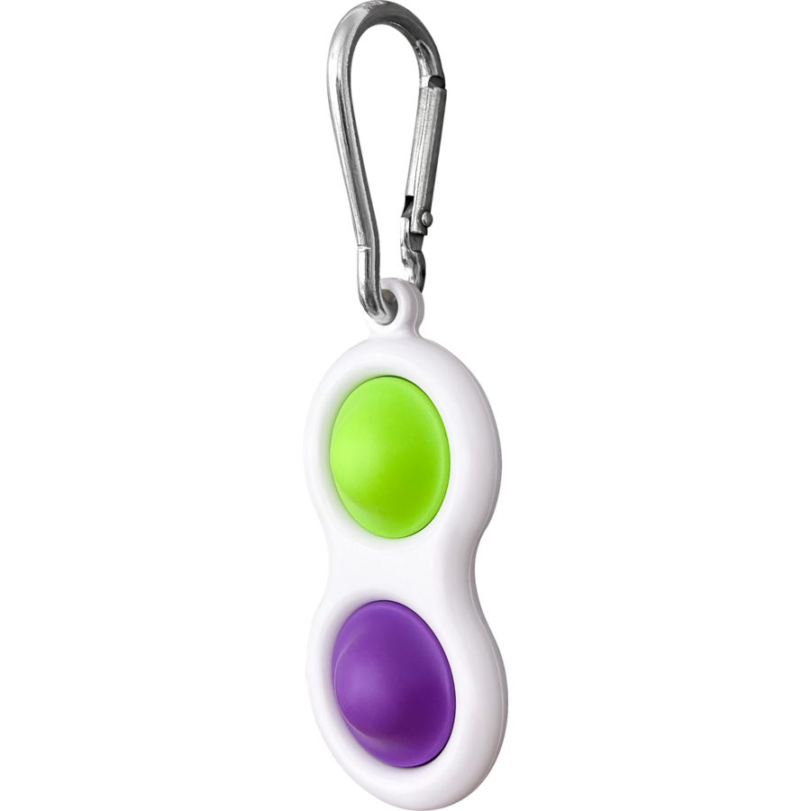 Fidget Popper Keychain - Purple/Green