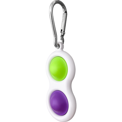 Fidget Popper Keychain - Purple/Green