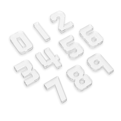 Loose Parts Number Trays - 10 Pieces