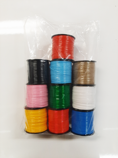 Set of 10 Vinyl Lacing - Assorted Colours