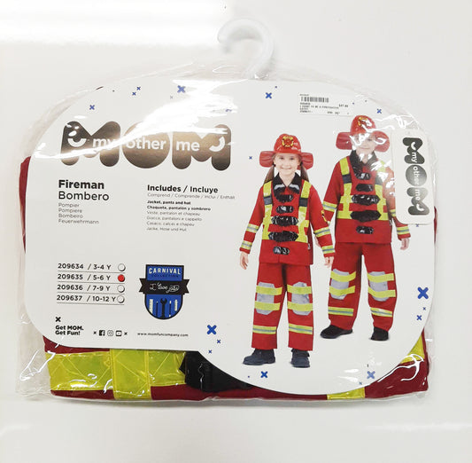 I Want To Be A Firefighter Costume - 5 to 6 years old