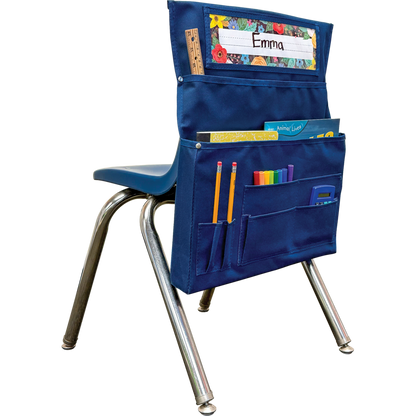 Navy Blue Chair Pocket - For Standard-Sized Chairs
