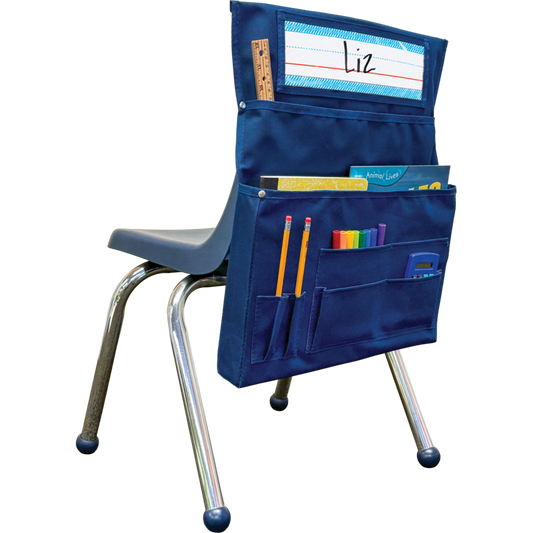 Navy Blue Chair Pocket - For Small Chairs