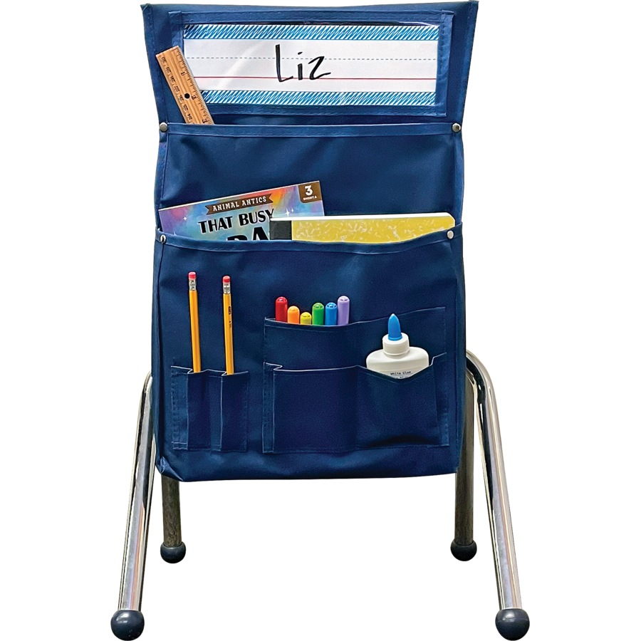 Navy Blue Chair Pocket - For Small Chairs