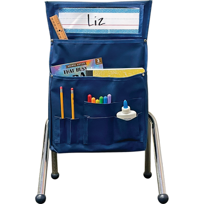 Navy Blue Chair Pocket - For Small Chairs