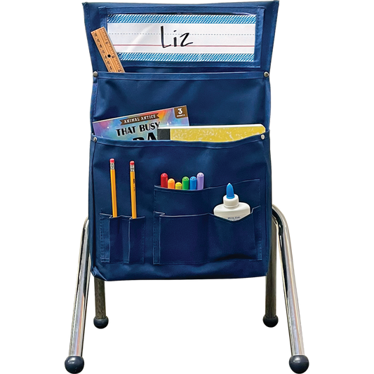 Navy Blue Chair Pocket - For Small Chairs