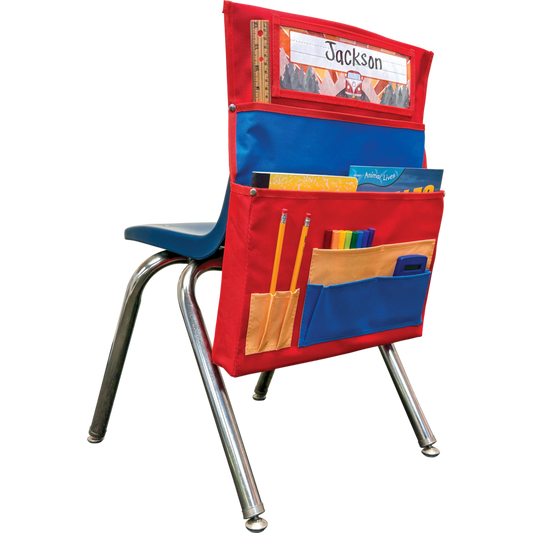 Red, Blue & Orange Chair Pocket - For Standard-Sized Chairs