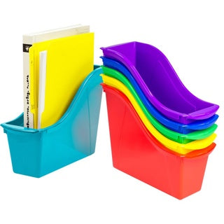 Small Book Bin - Assorted Colours - Set of 6