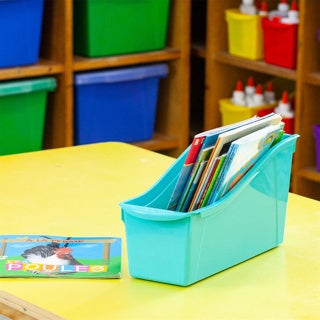 Large Book Bin - Assorted Colours - Set of 6