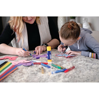Glitter Glue Pens - Assorted Colours - Pack of 72