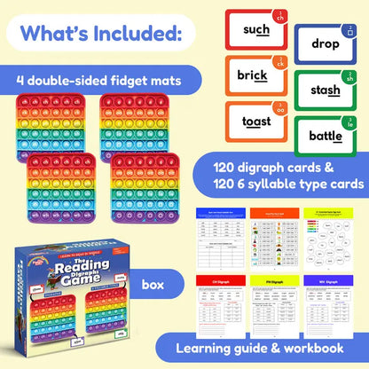 The Reading Digraphs Game - 6 to 9 Years Old