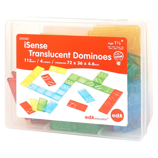 iSense Translucent Dominoes - 112Pcs