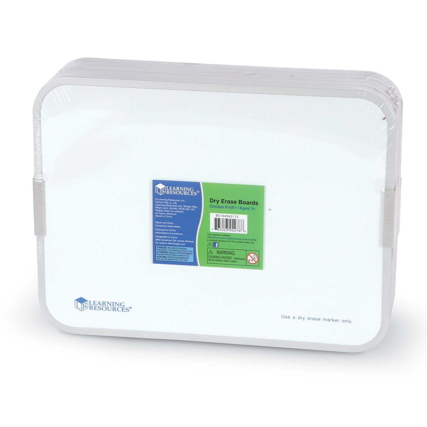 Magnetic Double-Sided Dry-Erase Boards, Set of 10