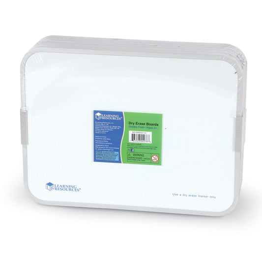 Magnetic Double-Sided Dry-Erase Boards, Set of 10