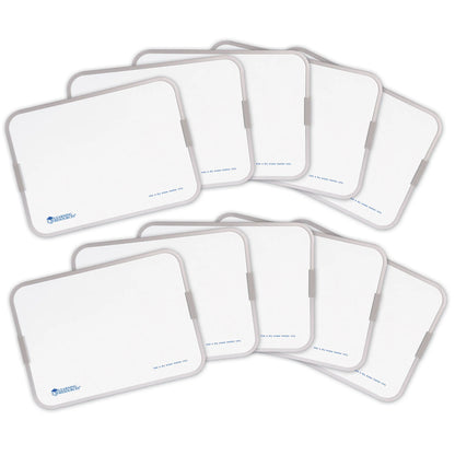 Magnetic Double-Sided Dry-Erase Boards, Set of 10